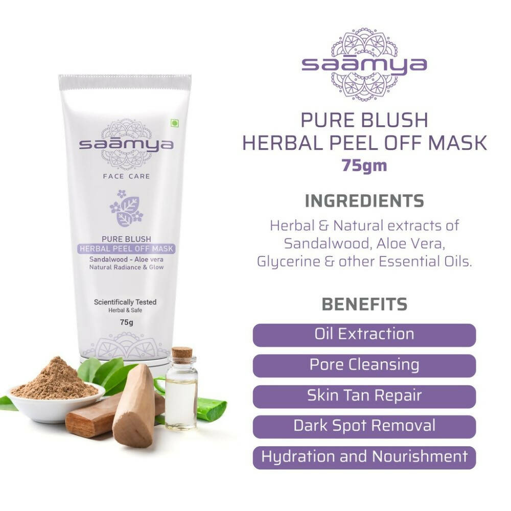 Saamya Pure Blush Herbal Peel Off Mask