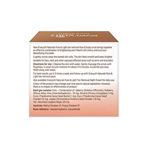 Buy Everyuth Naturals Chocolate And Cherry Tan Removal Scrub from DrMediCart, Ship from India to USA