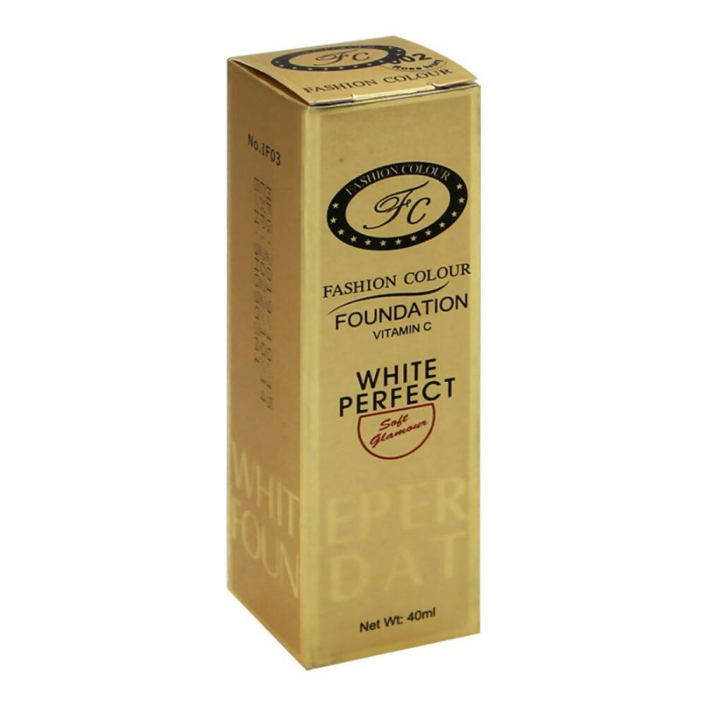 Fashion Colour White Perfect Vitamin C Foundation-02 Rose Ivory (Medium To Fair)