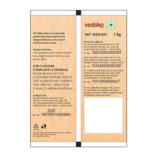 Buy Vedaka Red Masoor Dal Split from DrMediCart, Ship from India to USA
