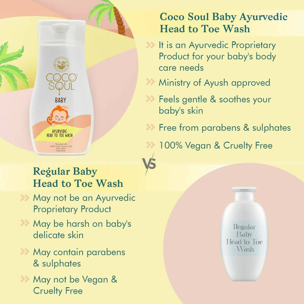 Coco Soul Baby Ayurvedic Head to Toe Wash