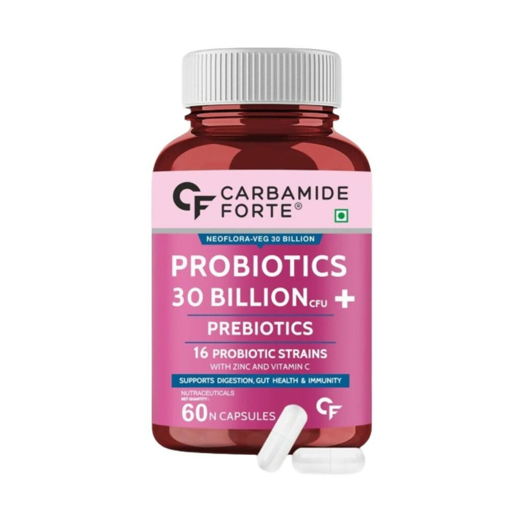 Carbamide Forte Probiotics Supplement 30 Billion Veg Capsules