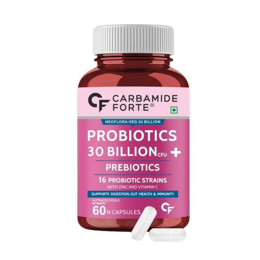 Buy Carbamide Forte Probiotics Supplement 30 Billion Veg Capsules from DrMediCart, Ship from India to USA