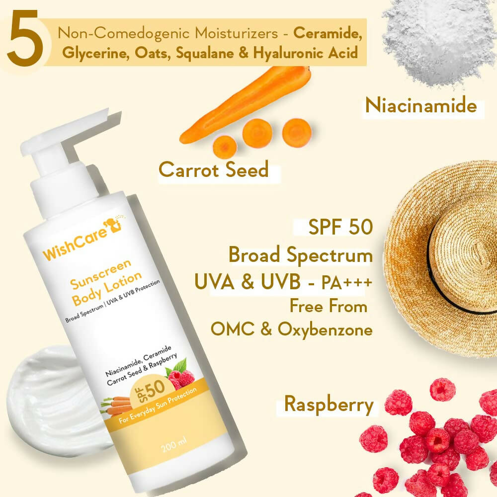 Wishcare Sunscreen Body Lotion SPF 50 - Drmedicart