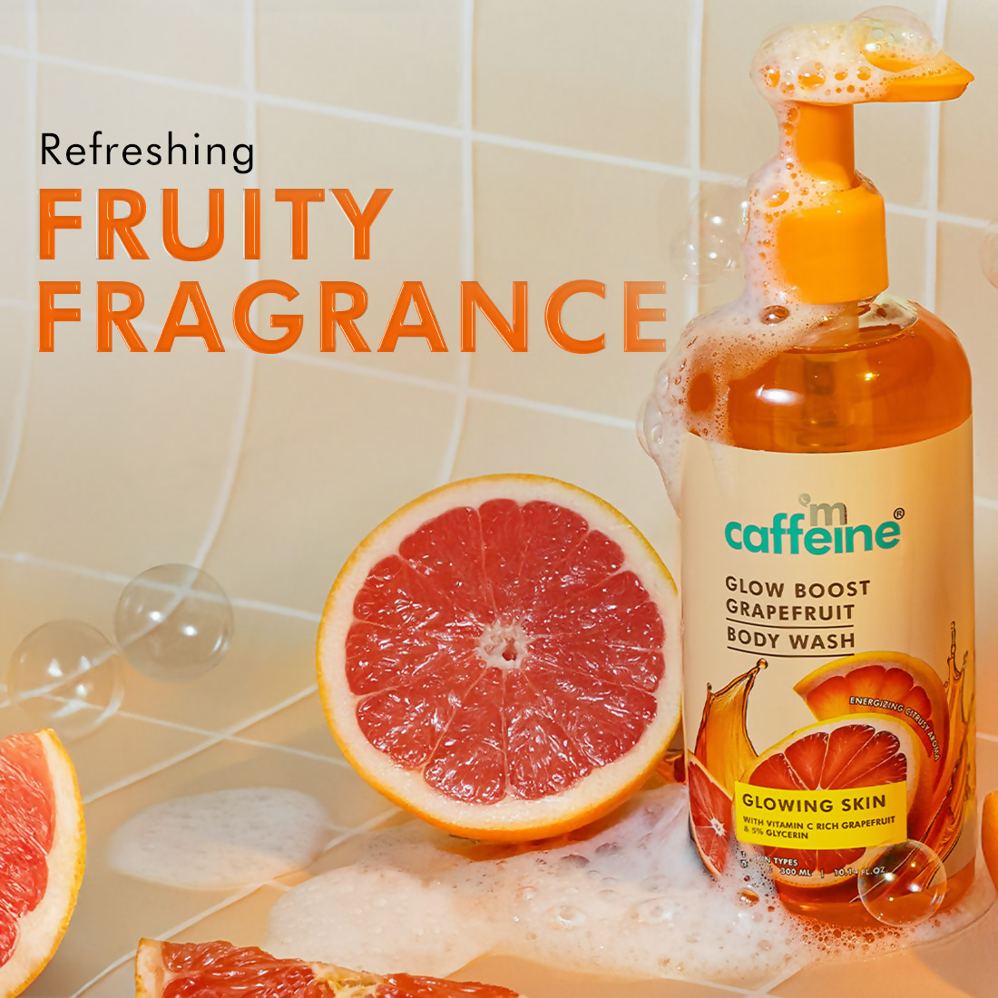 mCaffeine Glow Boost Grapefruit Body Wash