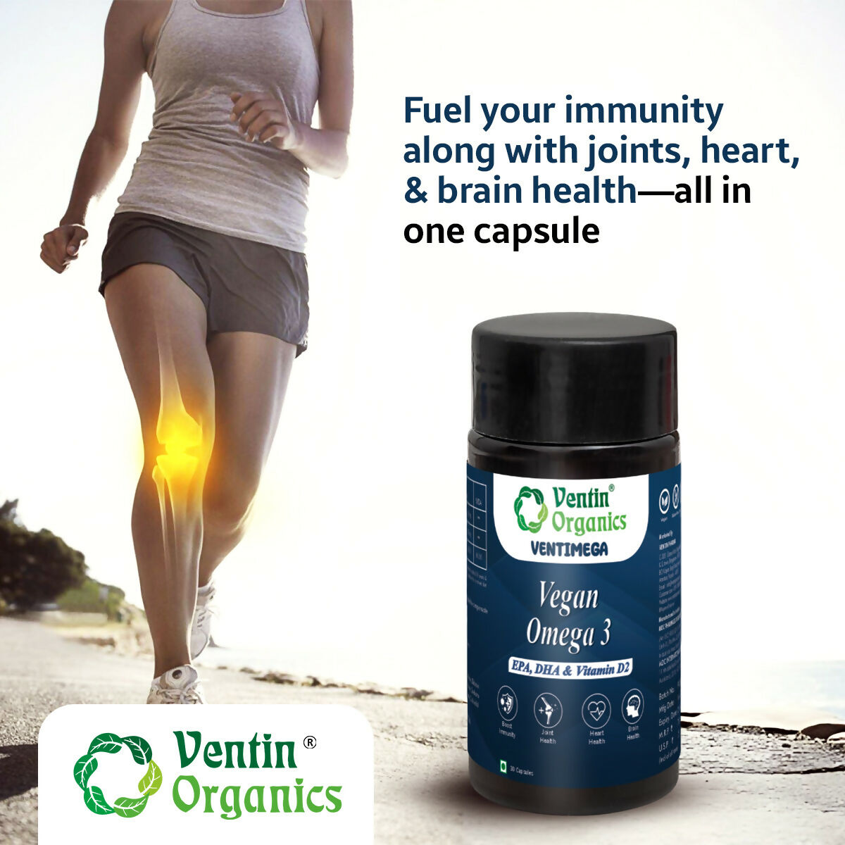 Ventin Organics Ventimega Vegan Omega 3 with EPA & DHA