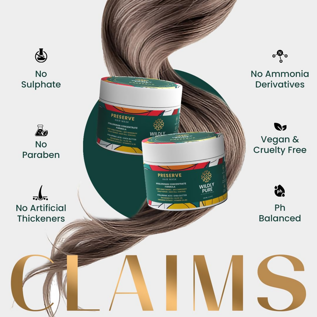 Wildly Pure Hair Mask for Hair Fall & Dandruff Control