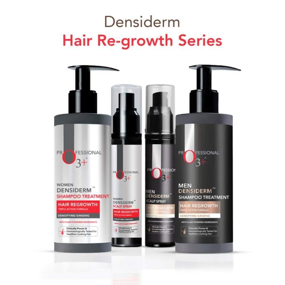 Professional O3+ Men Densiderm Hair Growth Scalp Serum Spray For Anti Hair Loss With Ginseng