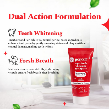 Perfora Super Fresh Whitening Toothpaste - Icy Double Mint
