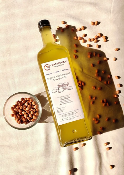 Satjeevan Organic Wood-Pressed Groundnut Oil