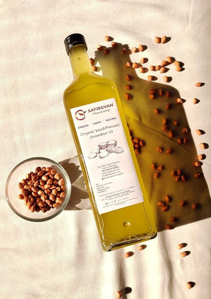 Satjeevan Organic Wood-Pressed Groundnut Oil