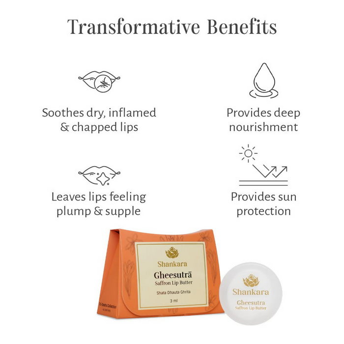 Shankara by Sri Sri Tattva Gheesutra Saffron Lip Butter