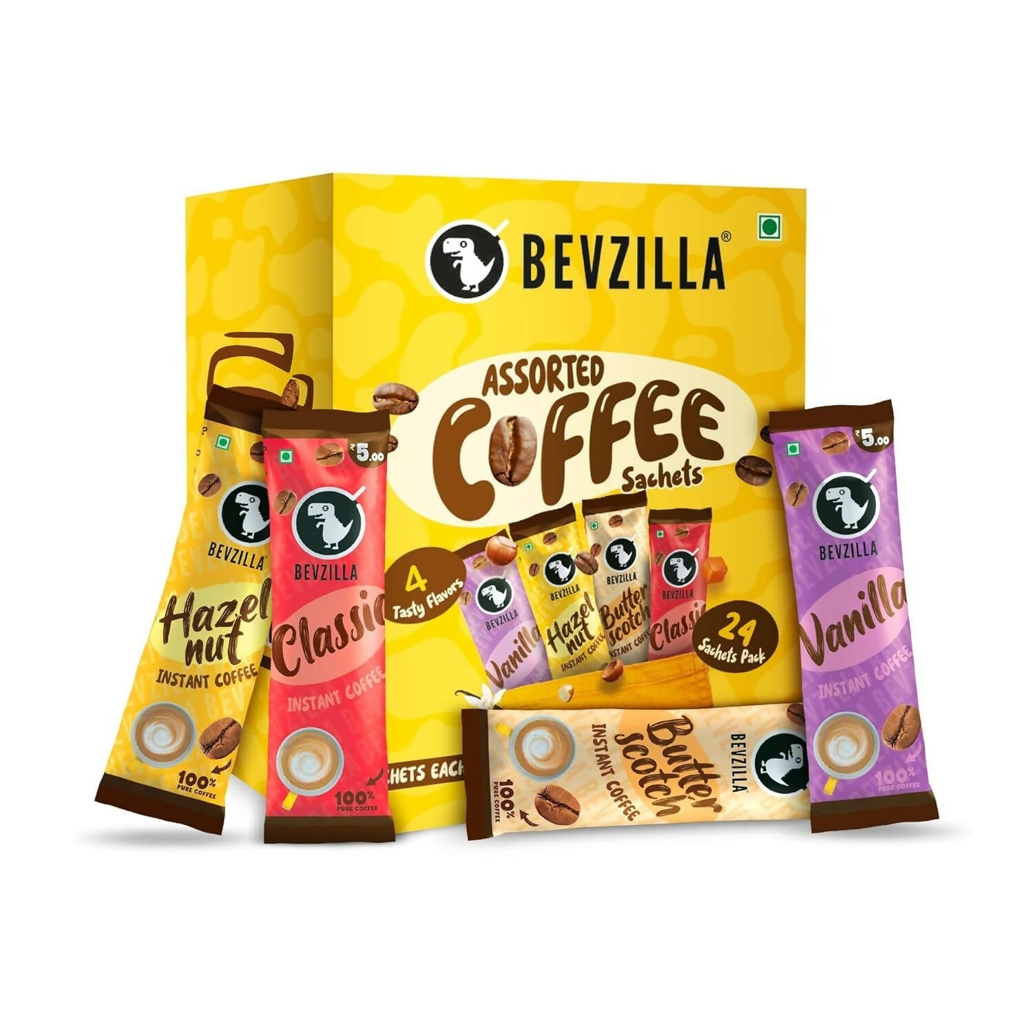 Buy Bevzilla Instant Coffee Powder Sachets 100 % Arabica Coffee from DrMediCart, Ship from India to USA