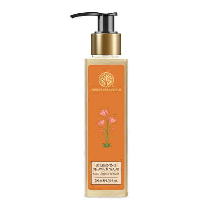 Forest Essentials Silkening Shower Wash Lime Saffron & Oudh - Drmedicart