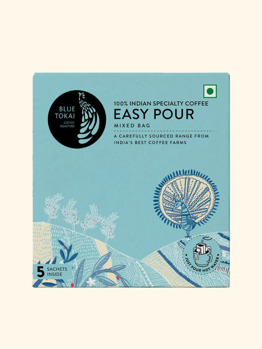 Buy Blue Tokai Mixed Light To Dark Roasts Easy Pour Sachets from DrMediCart, Ship from India to USA