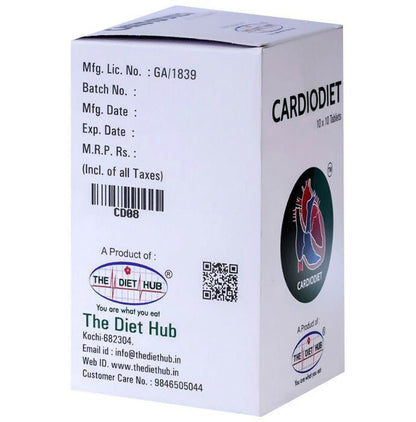 The Diet Hub Cardiodiet Tablets