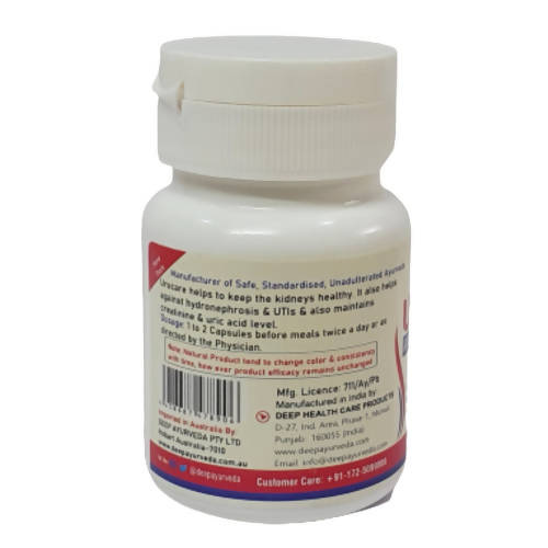 Deep Ayurveda Urocare 500mg Veg Capsules