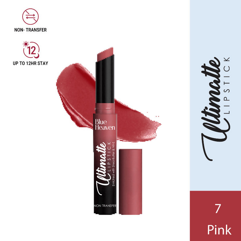 Blue Heaven Ultimatte NonTransfer Long Lasting Lipstick - 07 Pink