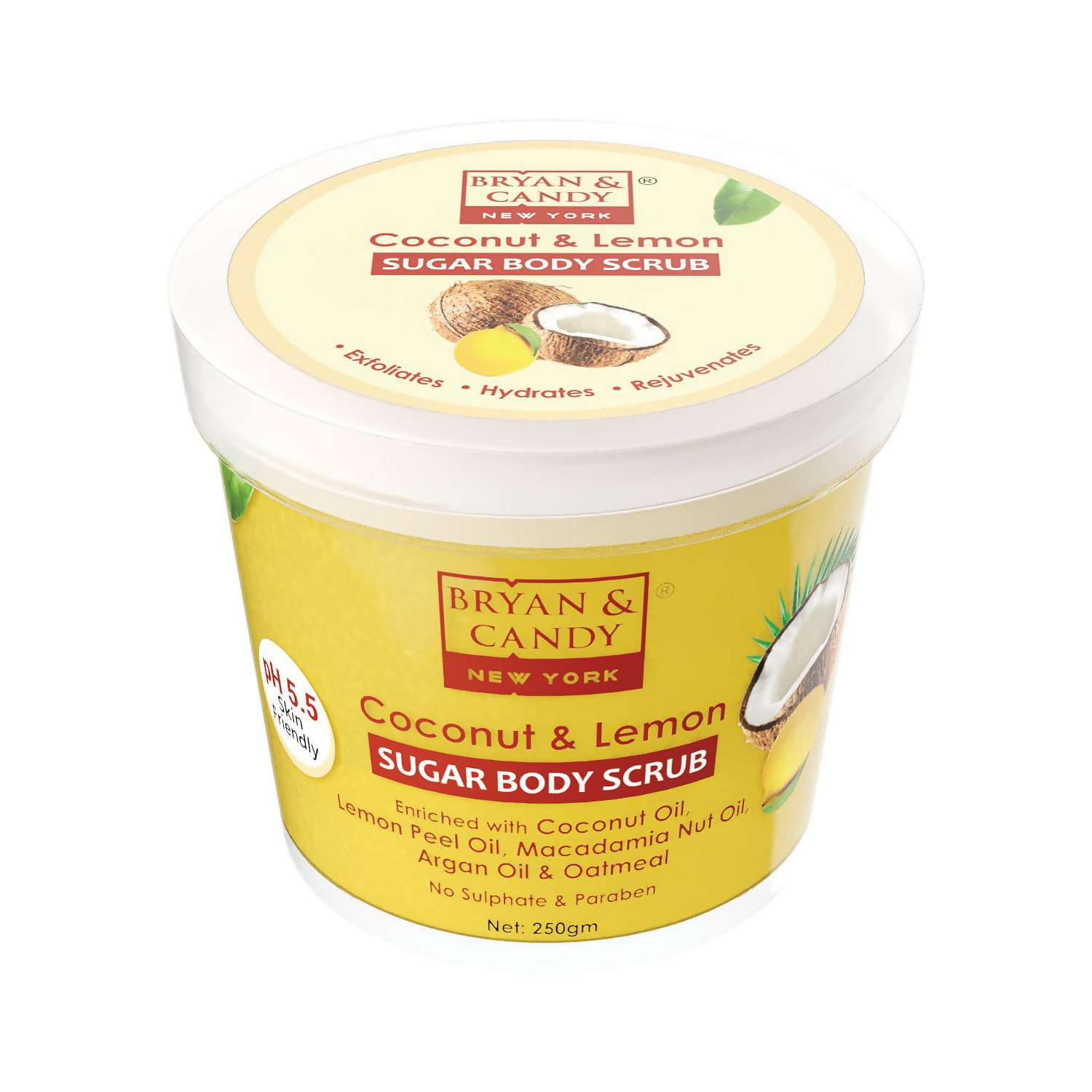 Bryan & Candy Coconut & Lemon Sugar Body Scrub