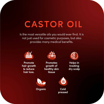 Careberry Organic Hexane-Free Organic Castor Oil For Hair, Face & Body - DrMediCart