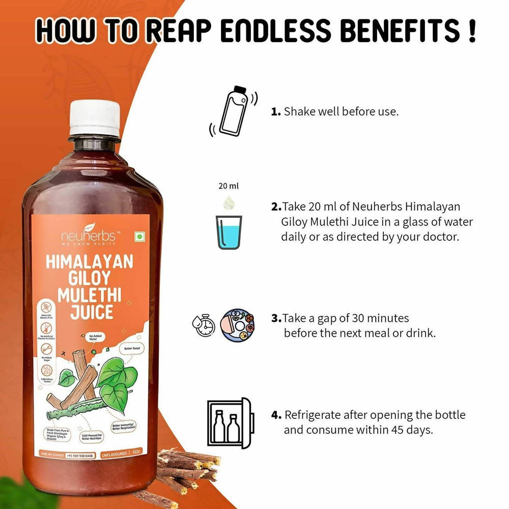 Neuherbs Himalayan Giloy Mulethi Juice