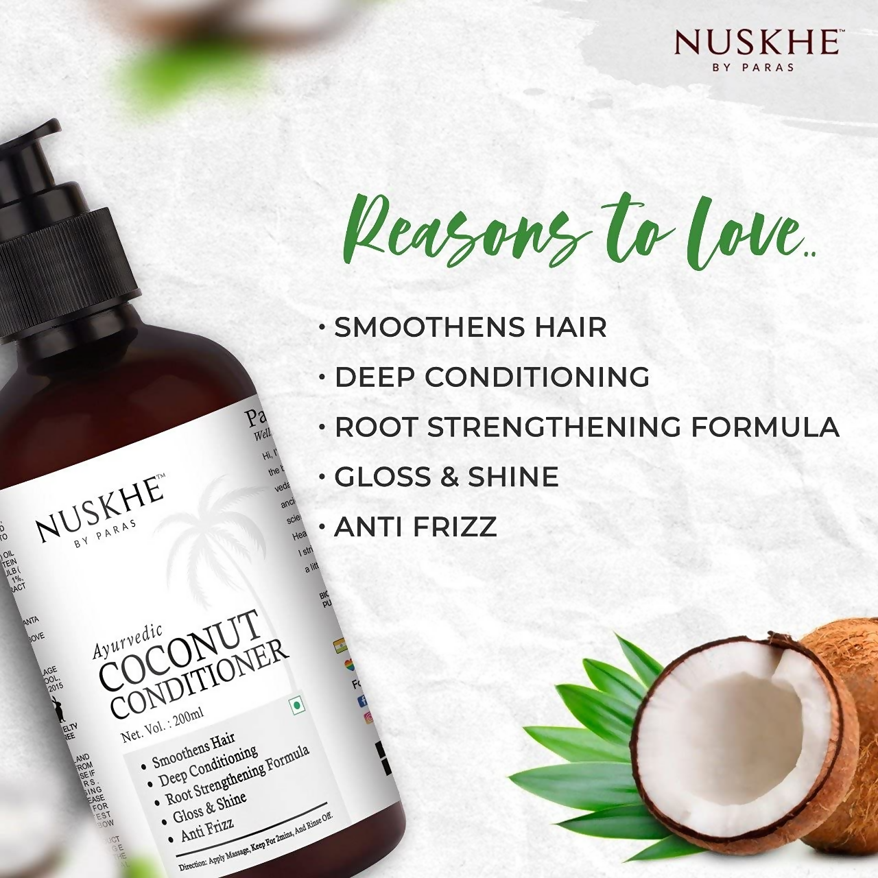 Nuskhe By Paras Ayurvedic Coconut Conditioner