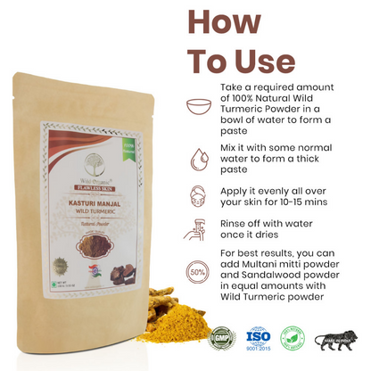 Wild Organic Kasturi Manjal Wild Turmeric Powder