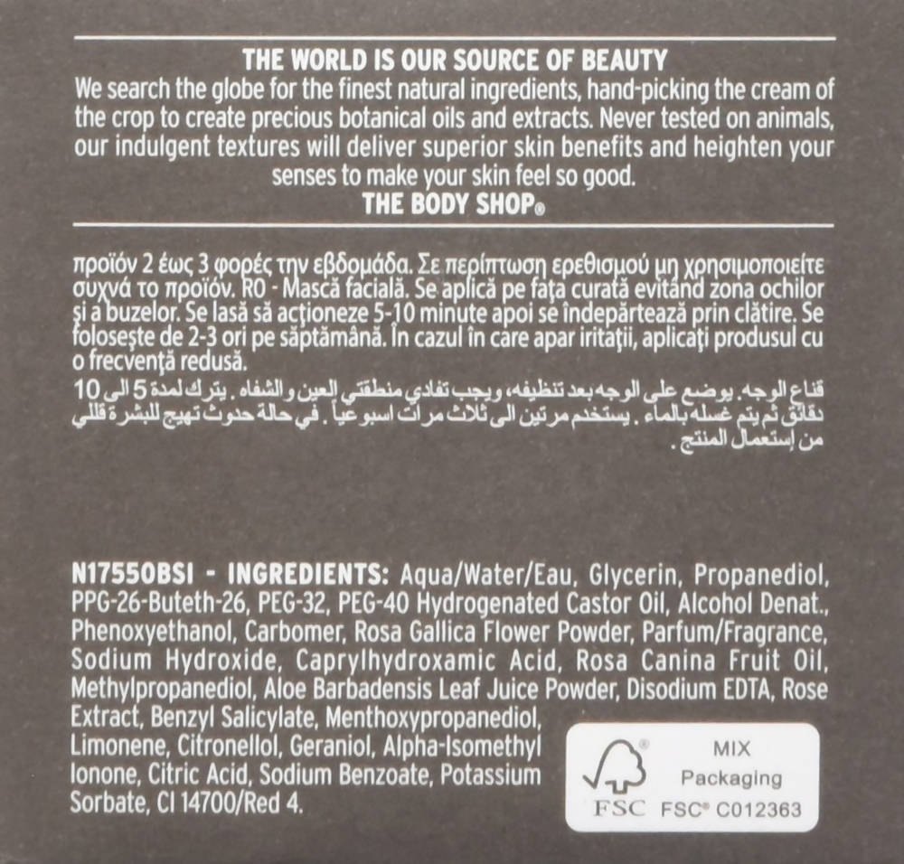The Body Shop British Rose Fresh Plumping Mask