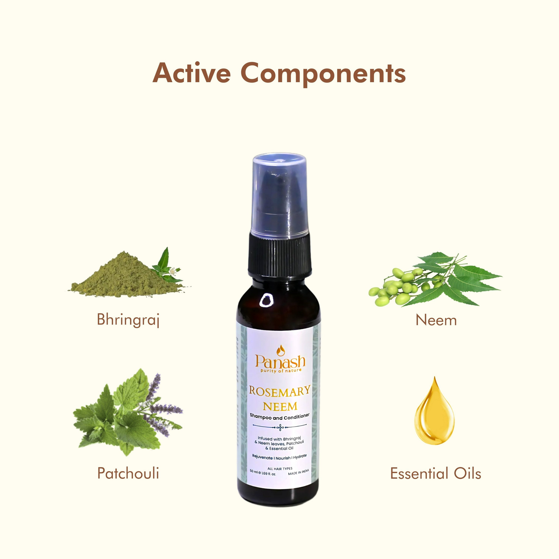 Panash Rosemary Neem Shampoo & Conditioner