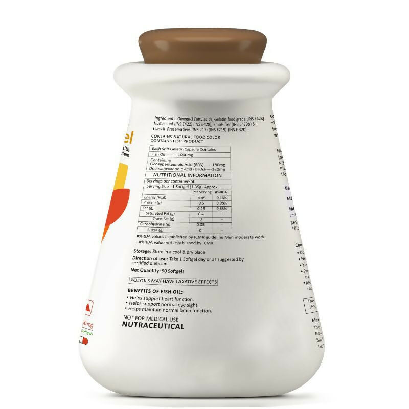 MyFitFuel Salmon Fish Oil Omega 3 1000mg Capsules