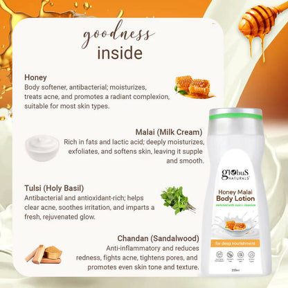Globus Naturals Honey Malai Body Lotion