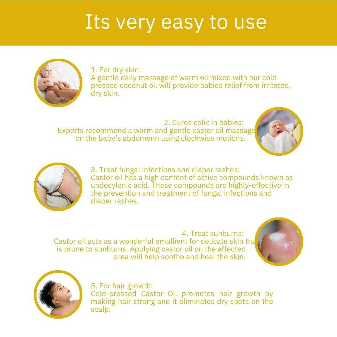 Earthbaby 100% Natural Origin Wood Cold Pressed Castor Oil