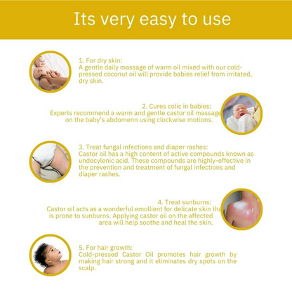 Earthbaby 100% Natural Origin Wood Cold Pressed Castor Oil