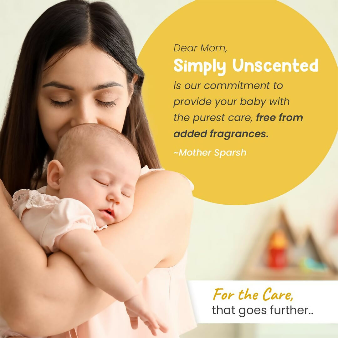 Mother Sparsh Simply Unscented Foaming Baby Face & Body Wash With Natural Oatmeal