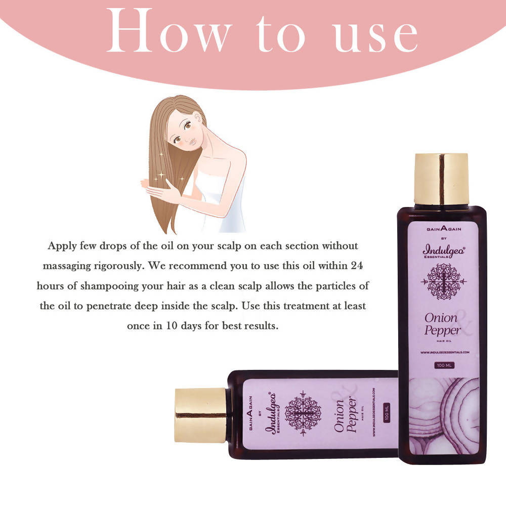 Indulgeo Essentials Onion & Pepper Hair Oil