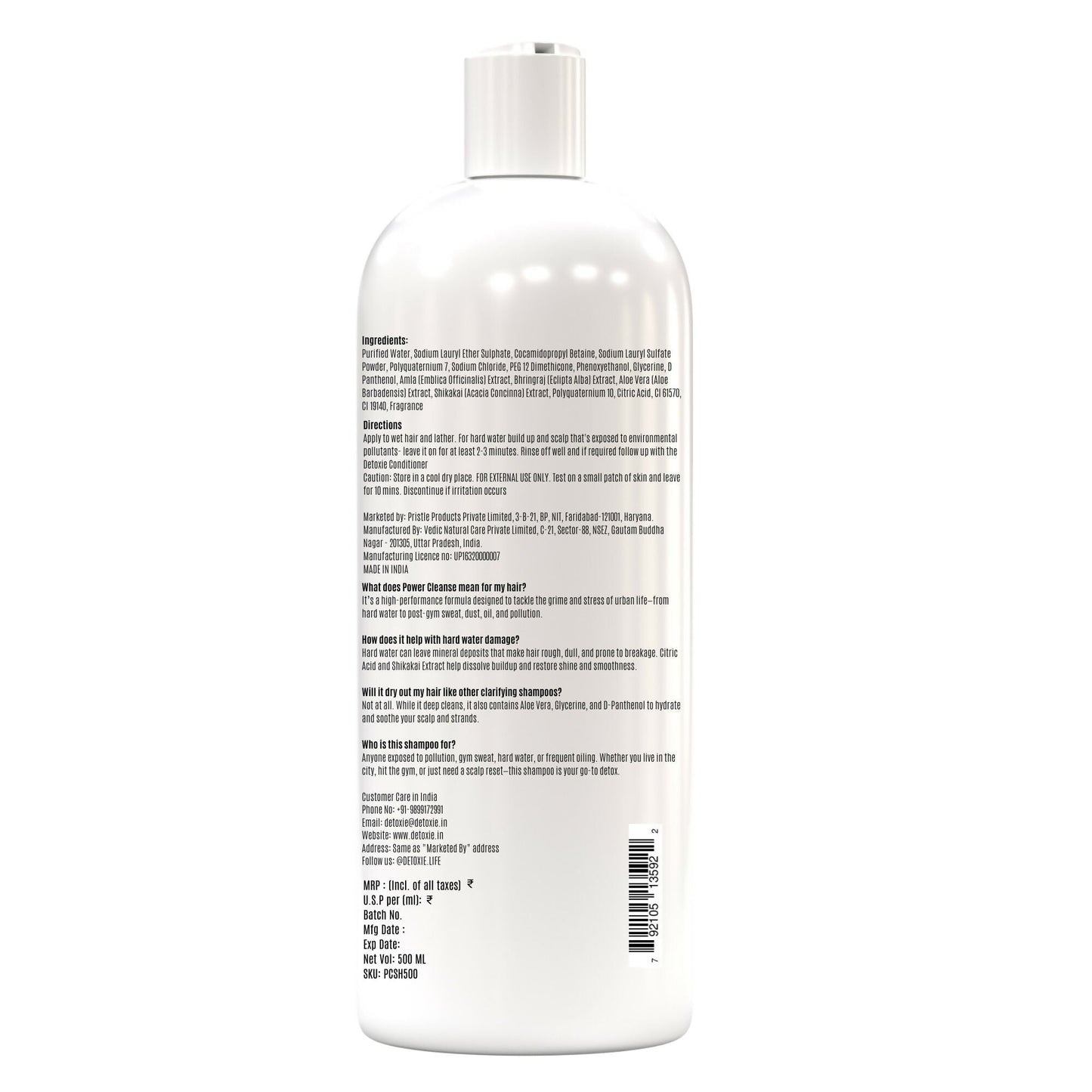 Detoxie Power Cleanse Shampoo