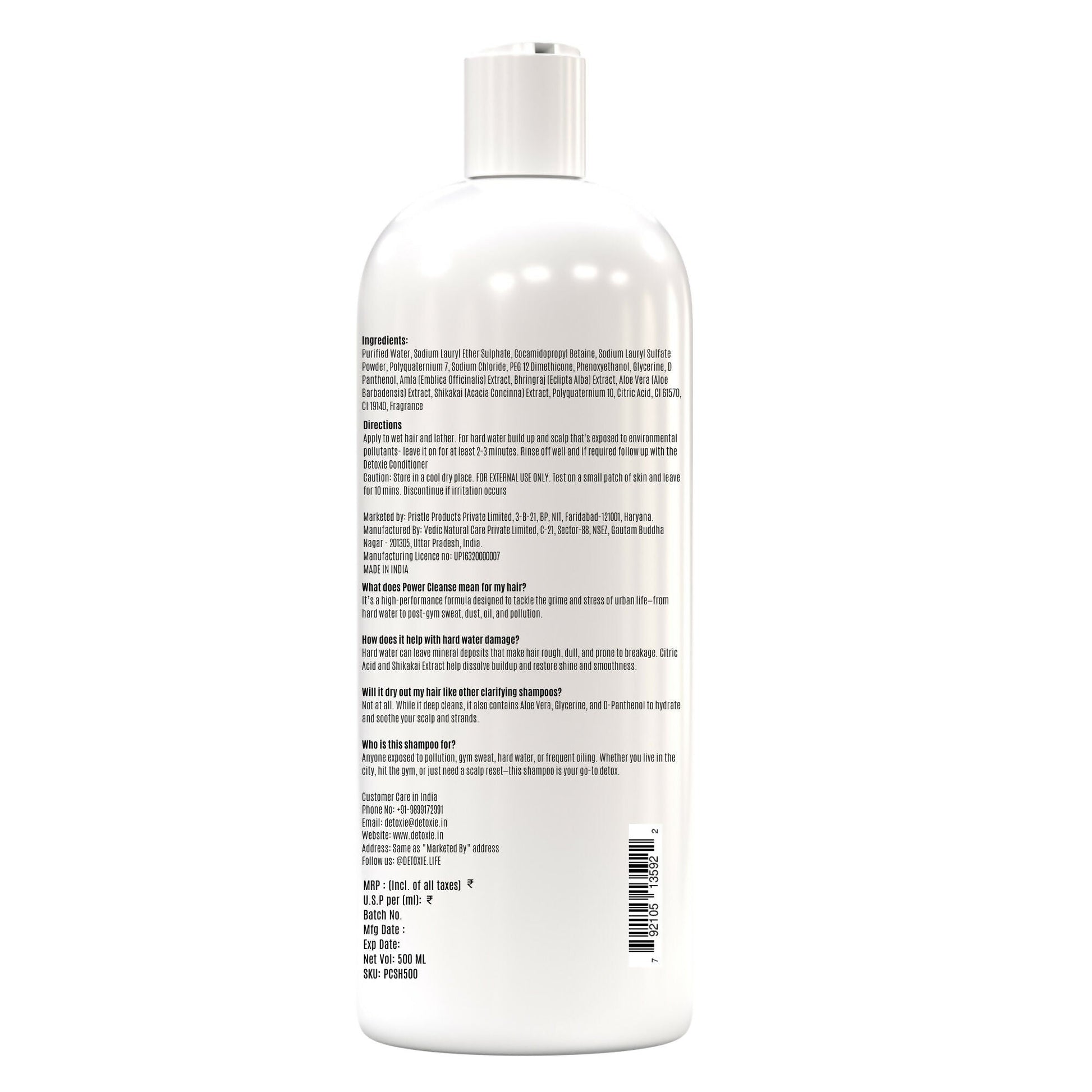 Detoxie Power Cleanse Shampoo