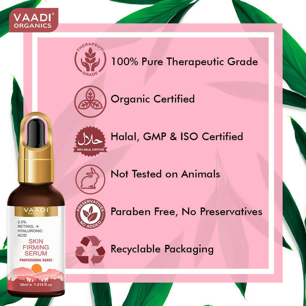 Vaadi Herbals Skin Firming Serum With 2.5% Retinol & Hyaluronic Acid - Drmedicart
