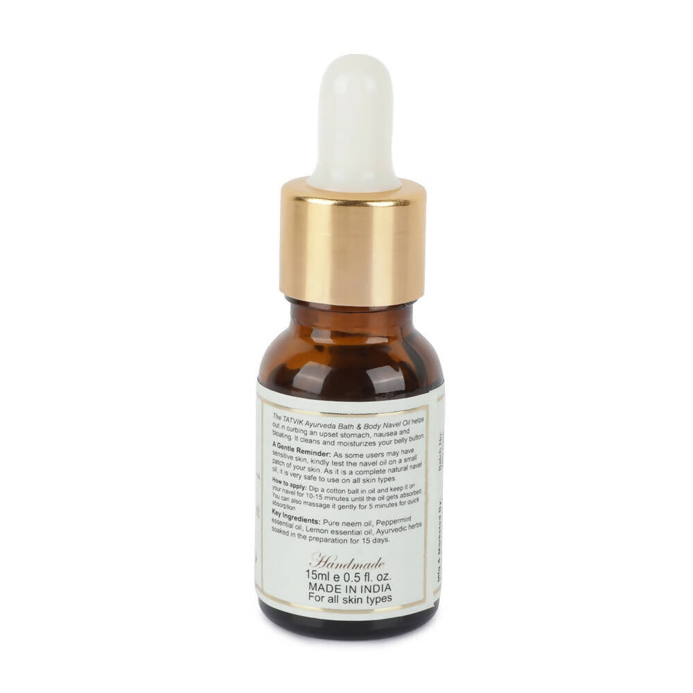 Tatvik Ayurveda Navel Oil - Neem, Peppermint & Lemon