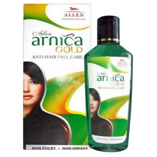 Buy Allen Homeopathy Arnica Gold Anti-Hair Fall Care Hair Oil from DrMediCart, Ship from India to USA