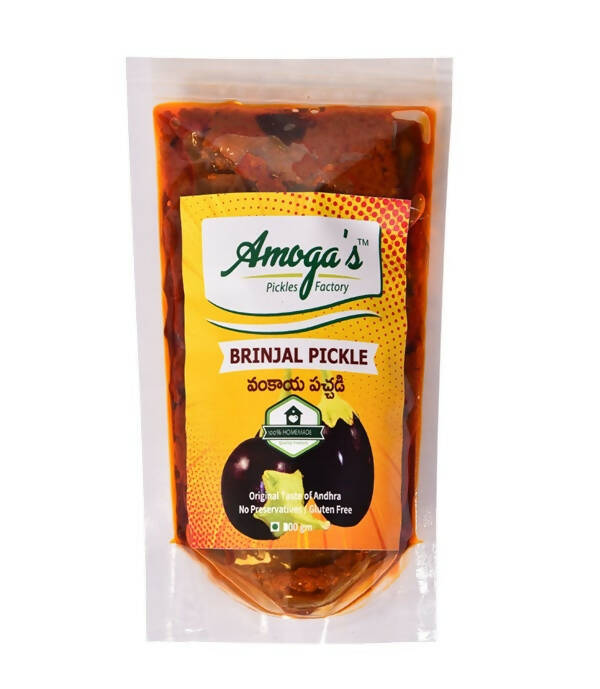 Buy Amoga's Pickles Factory Brinjal Pickle Andhra Style from DrMediCart, Ship from India to USA