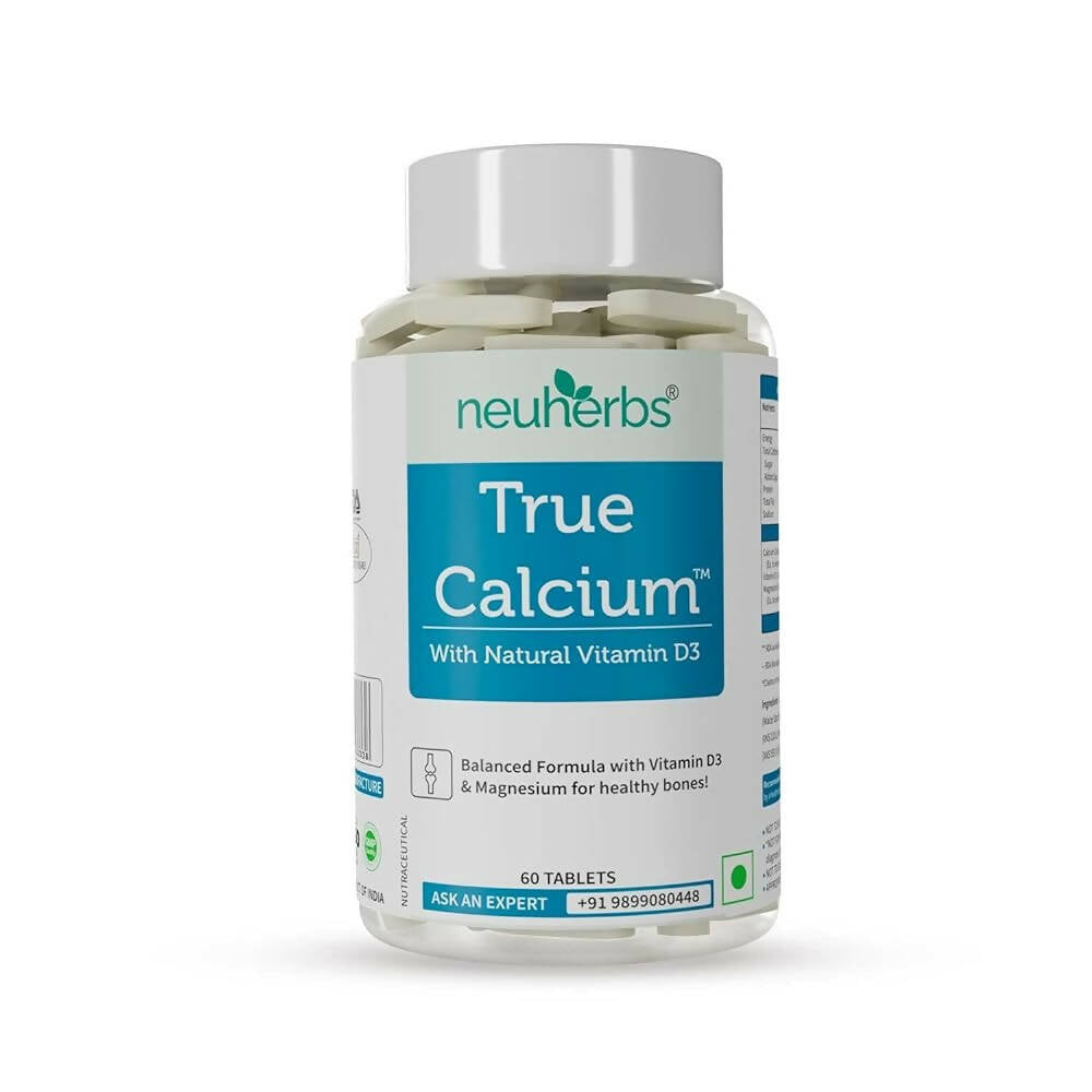 Neuherbs True Calcium 1000mg With Natural Vitamin D3 Tablets