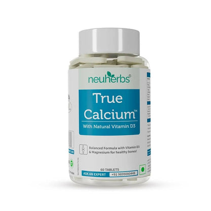 Neuherbs True Calcium 1000mg With Natural Vitamin D3 Tablets