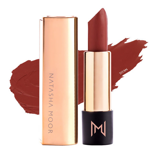 Natasha Moor Silk Suede Lipstick - Titan