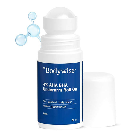 Buy BeBodywise 4% AHA BHA UnderArm Roll On - Flora from DrMediCart, Ship from India to USA