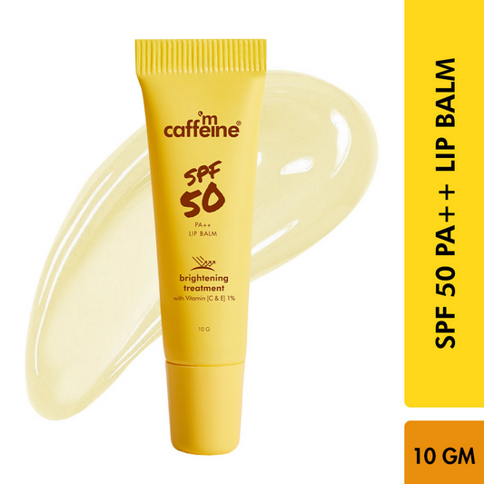mCaffeine Brightening Treatment Lip Balm SPF 50 With Vitamin C & E