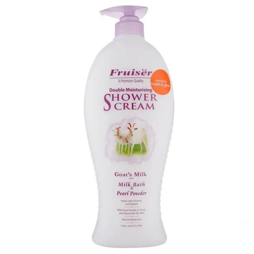 Buy Fruiser Double Moisturizing Shower Cream Goat's Milk With Pearl Powder from DrMediCart, Ship from India to USA