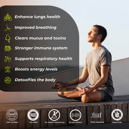 Health Veda Organics Lung Detox Veg Capsules