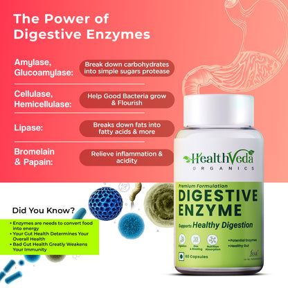 Health Veda Organics Digestive Enzyme Capsules