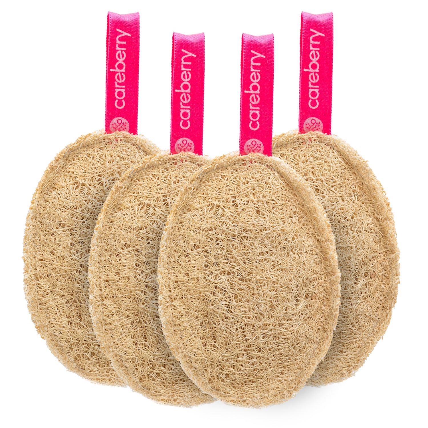 Careberry Earth-Embrace Exfoliating Loofah| Body Sponge Scrubber for Bathing | Bath Luffa Sponges